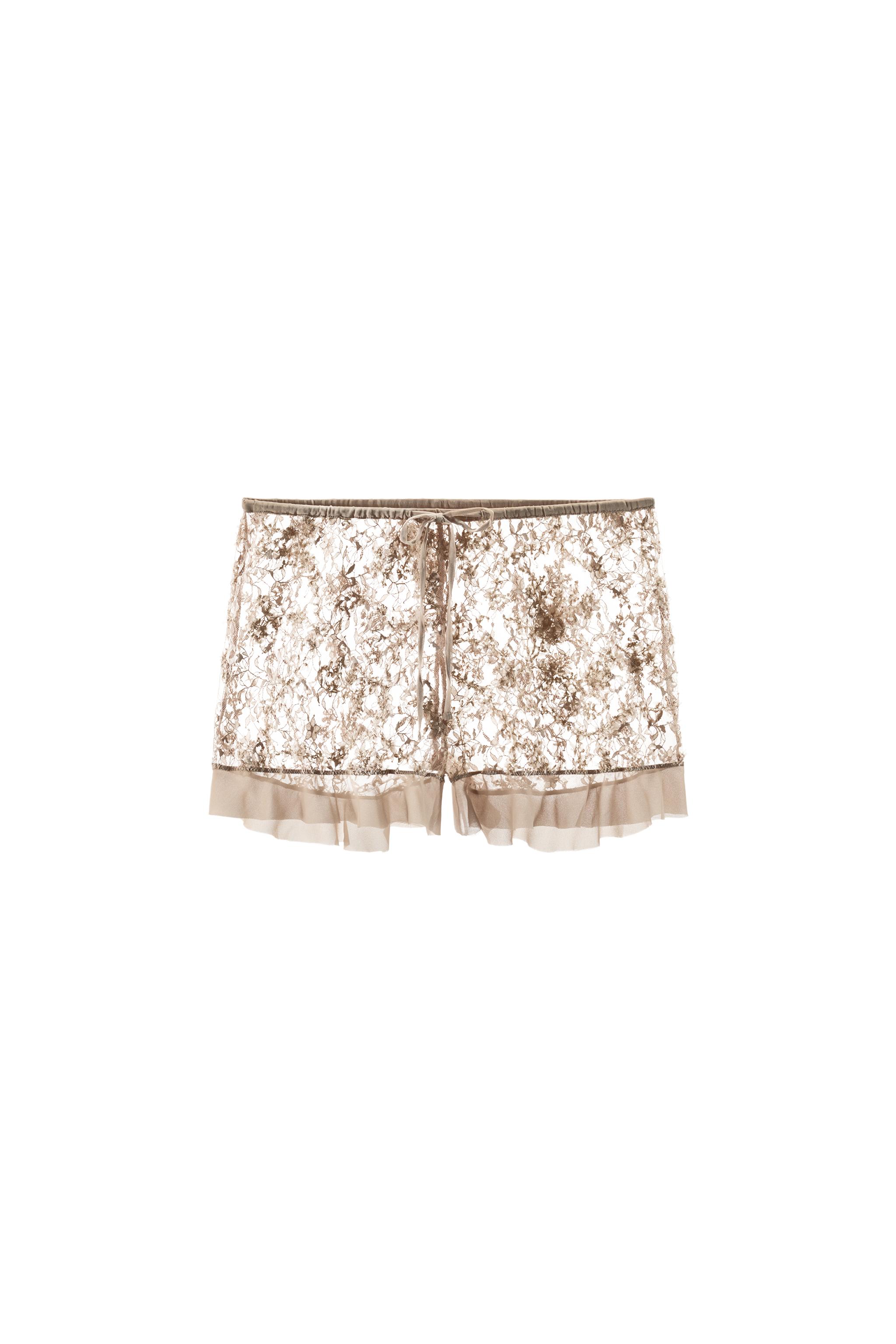 RUFFLED LACE SHORTS